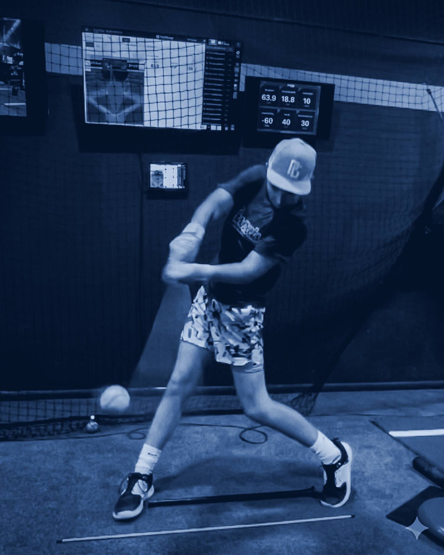 Hitters training at The Bullpen Davie