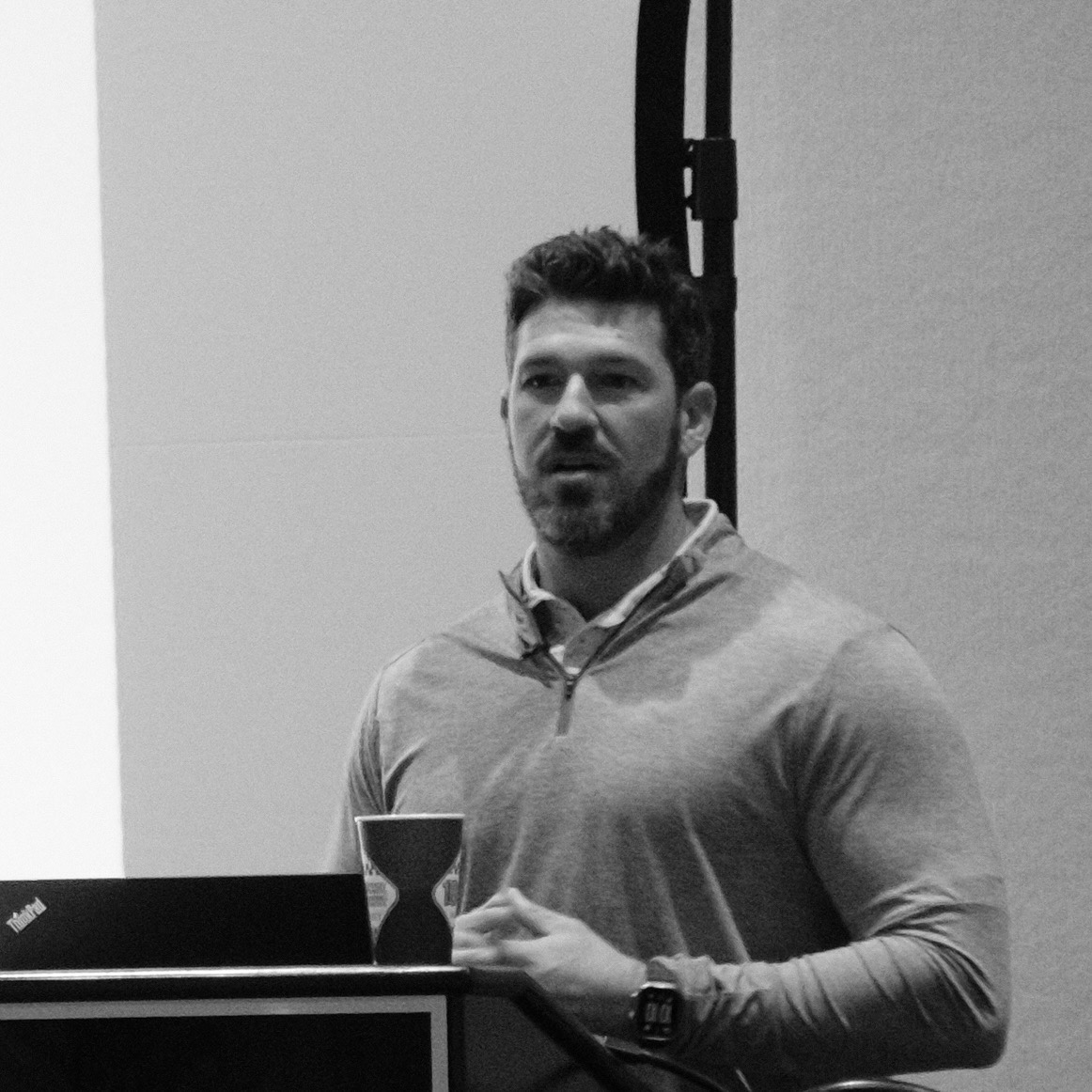 J.P. Arencibia presenting at CatcherFest 2024