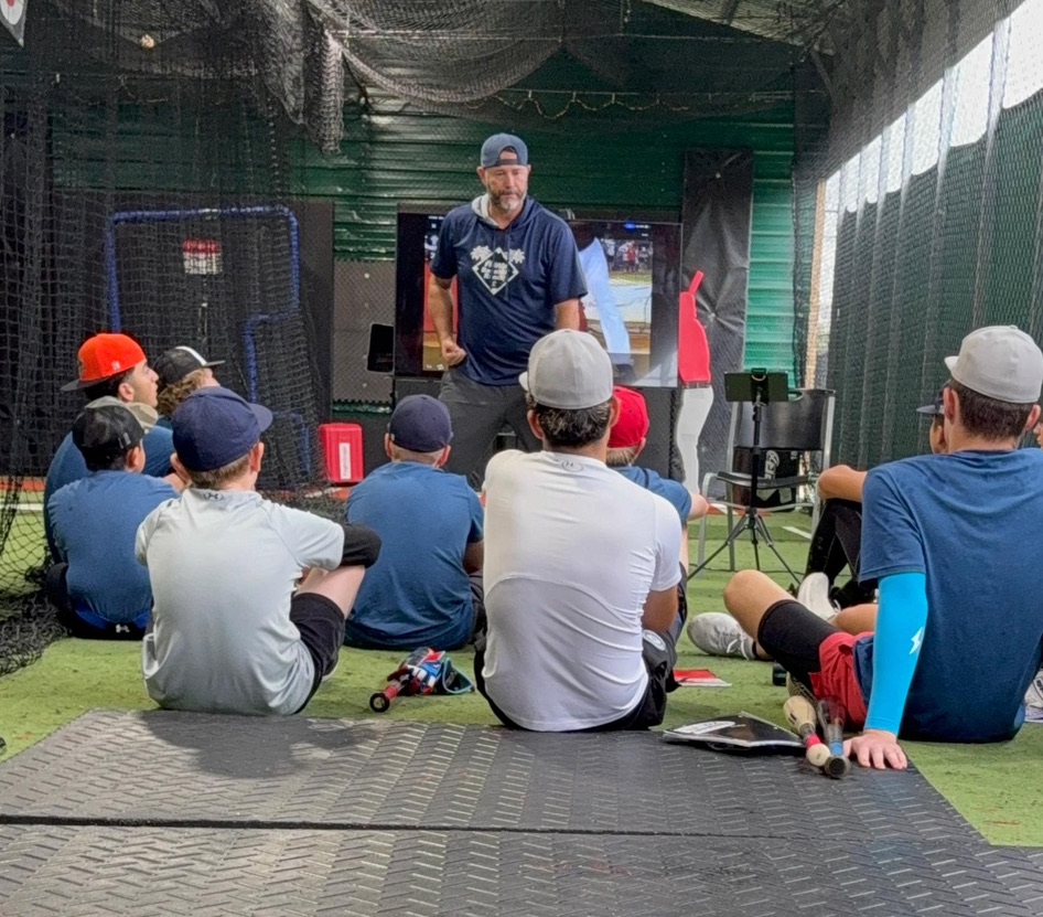 A hitter working through swing development at a Florida Baseball Ranch boot camp